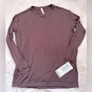 Lululemon Modal Pleated Back Long Sleeve Shirt - French Press - Size 6 - BNWT!!